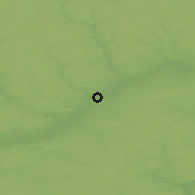 Shaded relief of the 49 km around Yelets, drawn from the GMTED2010 grid