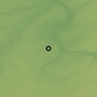 Shaded relief of the 47 km around Yurga, drawn from the GMTED2010 grid