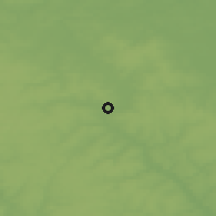 Shaded relief of the 47 km around Yuryev-Polskiy, drawn from the GMTED2010 grid