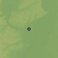 Shaded relief of the 49 km around Blagoveshchensk, drawn from the GMTED2010 grid