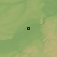 Shaded relief of the 47 km around Zheleznogorsk, drawn from the GMTED2010 grid