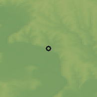 Shaded relief of the 47 km around Blagoveshchensk, drawn from the GMTED2010 grid
