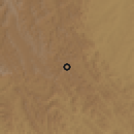 Shaded relief of the 60 km around Byumba, drawn from the GMTED2010 grid