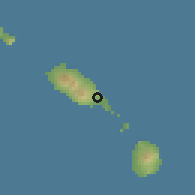 Shaded relief of the 59 km around Monkey Hill, drawn from the GMTED2010 grid