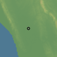 Shaded relief of the 58 km around Fakirhat, drawn from the GMTED2010 grid