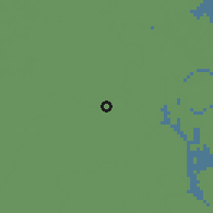 Shaded relief of the 58 km around Babuganj, drawn from the GMTED2010 grid
