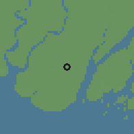 Shaded relief of the 58 km around Kalapara, drawn from the GMTED2010 grid
