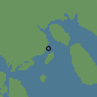 Shaded relief of the 58 km around Lakhai, drawn from the GMTED2010 grid