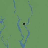 Shaded relief of the 58 km around Mungla, drawn from the GMTED2010 grid