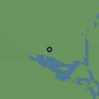 Shaded relief of the 58 km around Munshiganj, drawn from the GMTED2010 grid