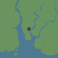 Shaded relief of the 58 km around Patharghata, drawn from the GMTED2010 grid