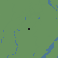 Shaded relief of the 58 km around Paţūākhālī, drawn from the GMTED2010 grid