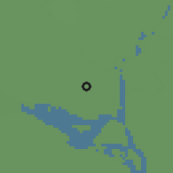 Shaded relief of the 58 km around Tongibari, drawn from the GMTED2010 grid
