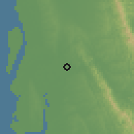 Shaded relief of the 58 km around Chakaria, drawn from the GMTED2010 grid