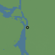 Shaded relief of the 58 km around Chāndpūr, drawn from the GMTED2010 grid