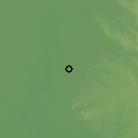 Shaded relief of the 57 km around Char Rajibpur, drawn from the GMTED2010 grid