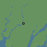 Shaded relief of the 58 km around Amtali, drawn from the GMTED2010 grid