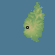 Shaded relief of the 59 km around Cresslands, drawn from the GMTED2010 grid