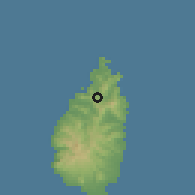 Shaded relief of the 59 km around Balata, drawn from the GMTED2010 grid