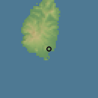 Shaded relief of the 59 km around Savannes, drawn from the GMTED2010 grid