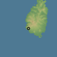 Shaded relief of the 59 km around Union Vale, drawn from the GMTED2010 grid