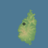 Shaded relief of the 59 km around Bois d'Inde, drawn from the GMTED2010 grid