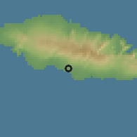 Shaded relief of the 59 km around Maninoa, drawn from the GMTED2010 grid