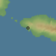 Shaded relief of the 59 km around Nefunefu, drawn from the GMTED2010 grid