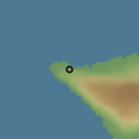 Shaded relief of the 60 km around Neiafu Tai, drawn from the GMTED2010 grid