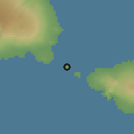 Shaded relief of the 59 km around Apolima Island, drawn from the GMTED2010 grid