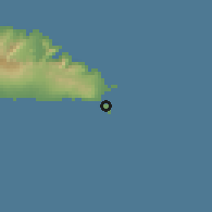 Shaded relief of the 59 km around Nuu, drawn from the GMTED2010 grid