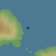 Shaded relief of the 60 km around Saasaai, drawn from the GMTED2010 grid