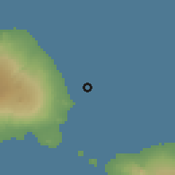 Shaded relief of the 60 km around Saipipi, drawn from the GMTED2010 grid