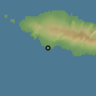 Shaded relief of the 59 km around Salamumu Uta, drawn from the GMTED2010 grid