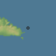 Shaded relief of the 59 km around Saleaaumua, drawn from the GMTED2010 grid