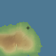 Shaded relief of the 60 km around Samalaeulu, drawn from the GMTED2010 grid