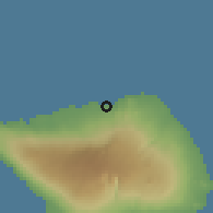 Shaded relief of the 60 km around Sasina, drawn from the GMTED2010 grid