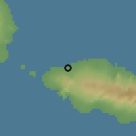 Shaded relief of the 59 km around Satapuala, drawn from the GMTED2010 grid