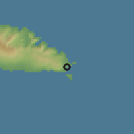 Shaded relief of the 59 km around Satitoa, drawn from the GMTED2010 grid