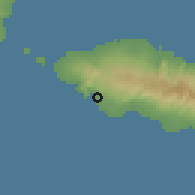 Shaded relief of the 59 km around Savaia, drawn from the GMTED2010 grid