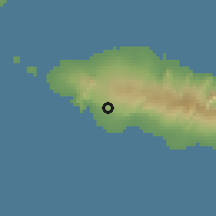 Shaded relief of the 59 km around Tafagamanu, drawn from the GMTED2010 grid