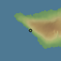 Shaded relief of the 59 km around Fagafau, drawn from the GMTED2010 grid