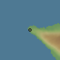 Shaded relief of the 60 km around Tufutafoe, drawn from the GMTED2010 grid