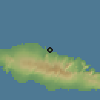 Shaded relief of the 59 km around Vaiala, drawn from the GMTED2010 grid