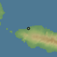 Shaded relief of the 59 km around Vailuutai, drawn from the GMTED2010 grid