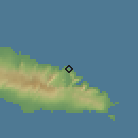 Shaded relief of the 59 km around Faleapuna, drawn from the GMTED2010 grid
