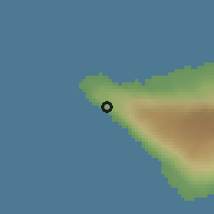 Shaded relief of the 60 km around Falelima, drawn from the GMTED2010 grid