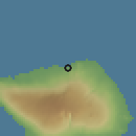 Shaded relief of the 60 km around Faletagaloa, drawn from the GMTED2010 grid