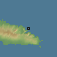 Shaded relief of the 59 km around Falevao, drawn from the GMTED2010 grid