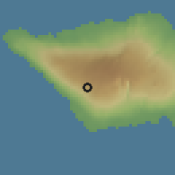 Shaded relief of the 59 km around Foaluga, drawn from the GMTED2010 grid